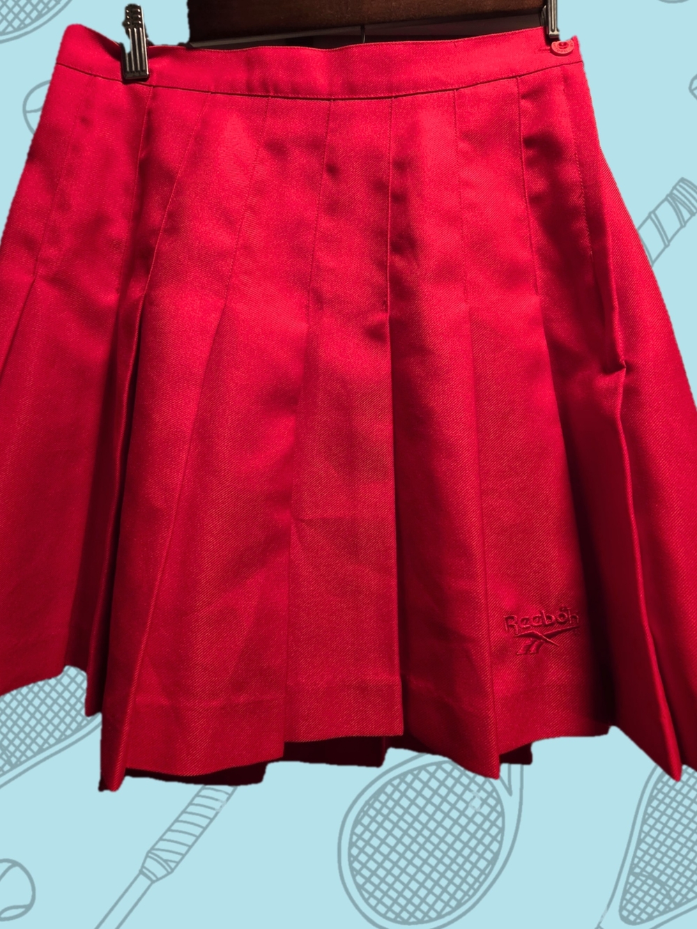 ❤️ VINTAGE 90s Reebok Red Pleated Tennis Skirt❤️